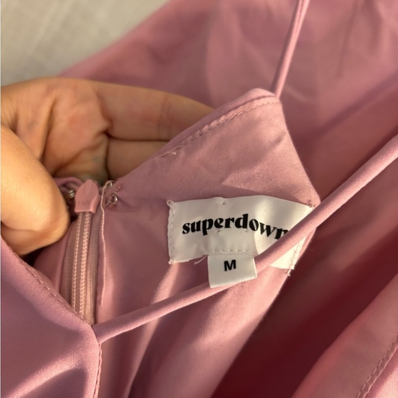 Superdown | Pink Backless Slip Dress - Picture 5 of 8
